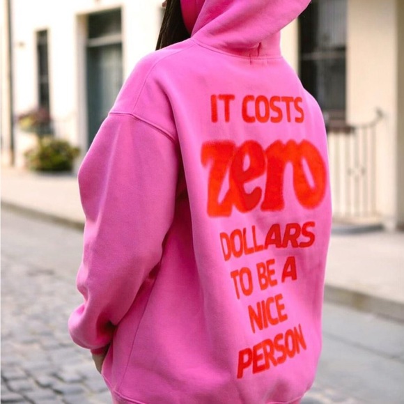 The Mayfair Group It Costs $0.00 To be A Nice Person Hoodie - Picture 2 of 11